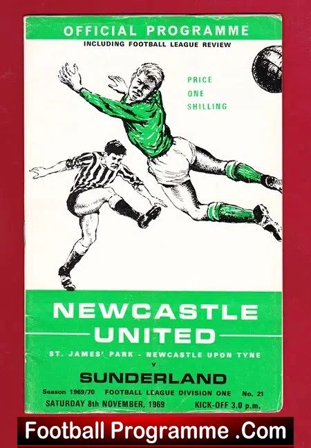 Newcastle United v Sunderland 1969 – St James Park