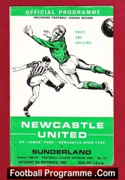Newcastle United v Sunderland 1969 – St James Park