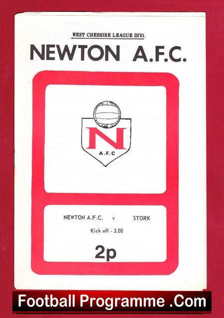 Newton AFC v Stork 1970’s – West Cheshire League