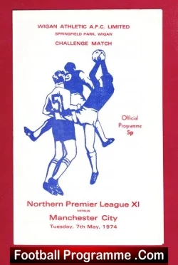 Northern Premier League X1 v Manchester City 1974 - at Wigan