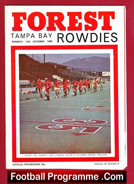 Nottingham Forest v Tampa Bay Rowdies 1980 – USA Florida Soccer