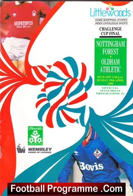 Oldham Athletic v Nottingham Forest 1990 – League Cup Final
