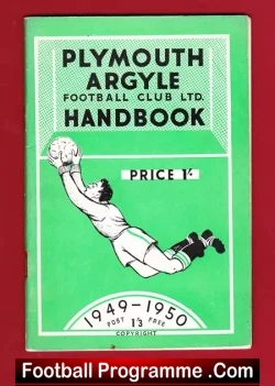 Plymouth Argyle Football Club Official Handbook 1949 – 1950