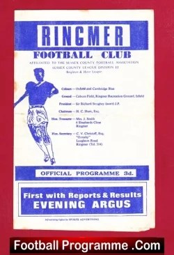 Ringmer v Wigmore 1960’s ? – Sussex League