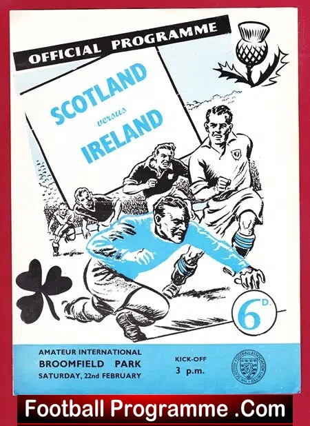 Scotland v Ireland 1958 - Amateur International Broomfield Park