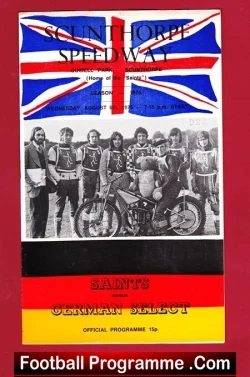 Scunthorpe Speedway v Germany Select 1975
