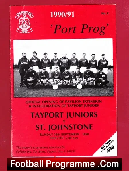 Tayport Juniors v St Johnstone 1990 – 1st First Ever Match