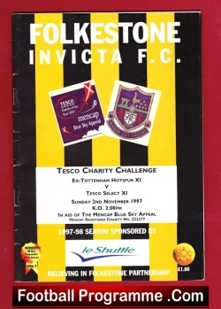 Tesco Select v Tottenham 1997 – Charity Match Folkestone Invicta