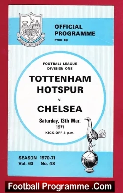 Tottenham Hotspur v Chelsea 1971
