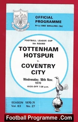 Tottenham Hotspur v Coventry City 1970 – League Cup