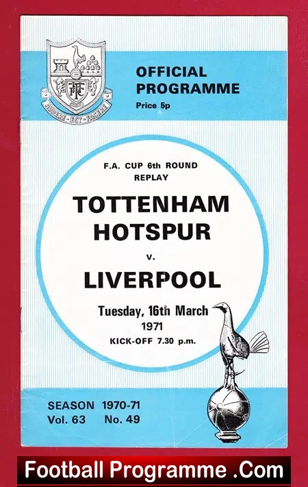 Tottenham Hotspur v Liverpool 1971