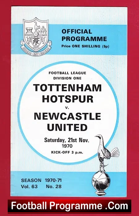 Tottenham Hotspur v Newcastle United 1970