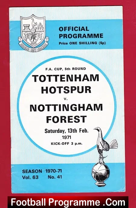 Tottenham Hotspur v Nottingham Forest 1971