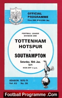 Tottenham Hotspur v Southampton 1971