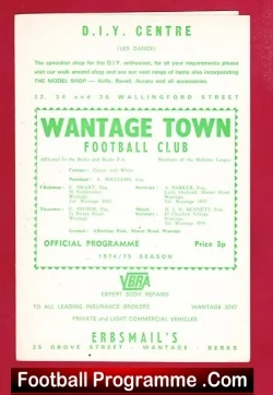 Wantage Town v Thame 1974