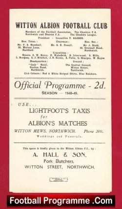 Witton Albion v Buxton 1948