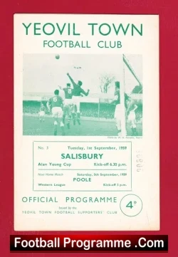 Yeovil Town v Sailsbury Town 1959