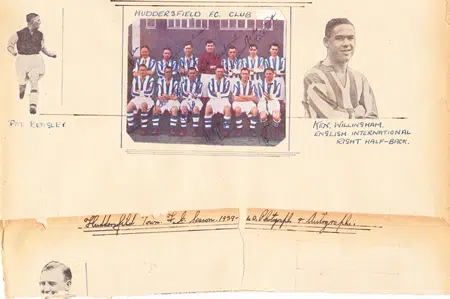 Huddersfield Town Multi Signed Autographed Picture 1939 - 1940