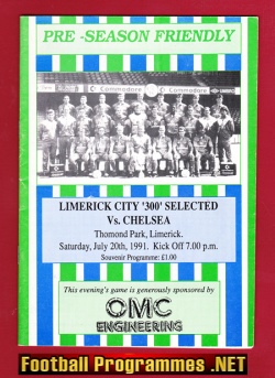 Limerick City v Chelsea 1991 – Thomond Park Pre Season Ireland