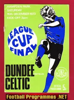 Dundee v Glasgow Celtic 1973 - Scottish League Cup Final