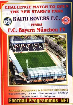 Raith Rovers v Bayern Munich 1997 – Opening Match Starks Park
