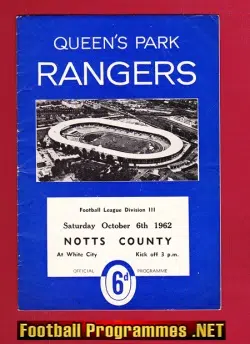 Queens Park Rangers v Notts County 1962