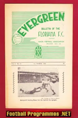 Floriana v St George 1952 - Malta Football Team 1950s