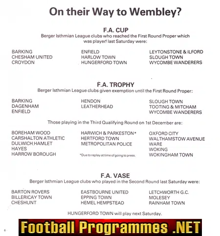 Five A Side Championship Wembley 1979 - Enfield Dagenham Sutton