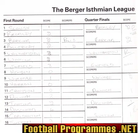 Five A Side Championship Wembley 1979 - Enfield Dagenham Sutton