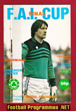 Limerick United v Bohemian 1982 – Irish Cup Final – FAI