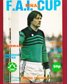 Limerick United v Bohemian 1982 – Irish Cup Final – FAI