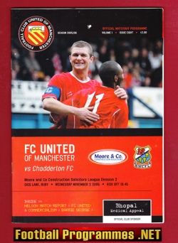 FC United Of Manchester v Chadderton 2005 – First Season