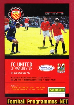 FC United Of Manchester v Eccleshall 2005 – First Season