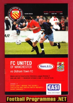 FC United Of Manchester v Oldham Town 2005 – First Season