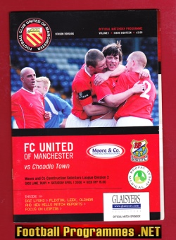 FC United Of Manchester v Cheadle Town 2006 – First Season