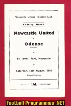 Newcastle United v Odense 1961 - Charity Match - Denmark Team