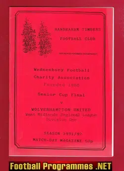 Handrahan Timbers v Wolverhampton United 1992 - Senior Cup Final