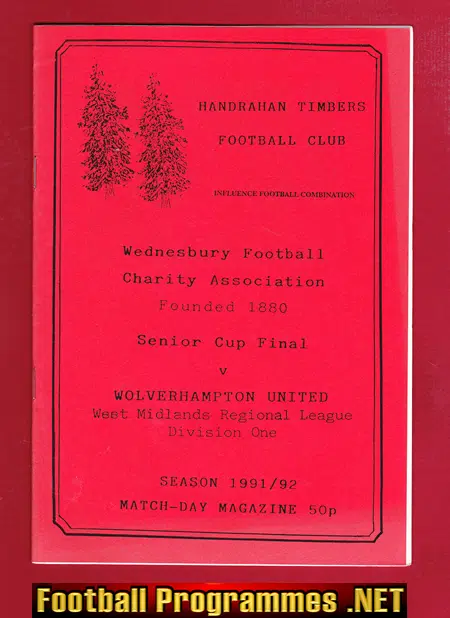 Handrahan Timbers v Wolverhampton United 1992 - Senior Cup Final