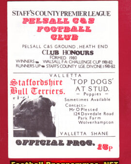 Pelsall CS v Bilston Town 1980s – Heath End Ground