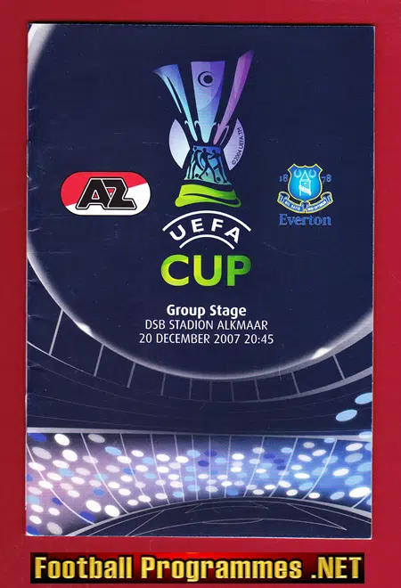 AZ Alkmaar v Everton 2007 – UEFA Cup Holland Dutch