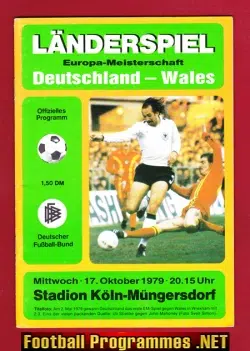 Germany v Wales 1979 – Deutschland