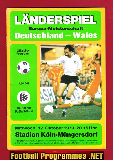 Germany v Wales 1979 – Deutschland