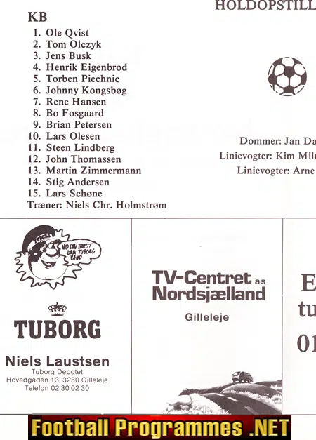 KB v Nottingham Forest 1986 - Friendly Match Sweden
