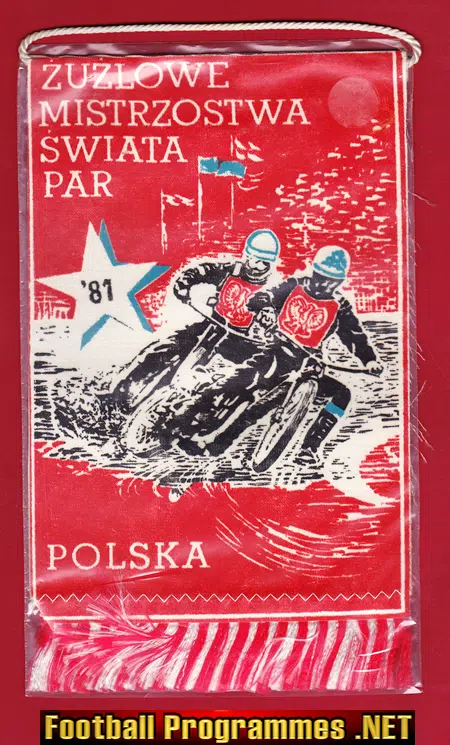 World Pairs Speedway Final Pennant Flag 1981 – Poland