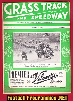 Grass Track and Speedway Magazine Programme 1948 - October