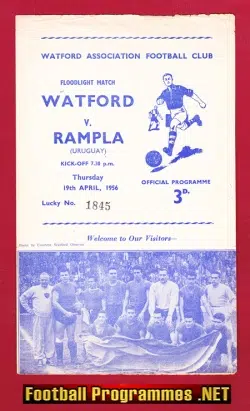 Watford v Rampla 1956 – Uruguay Football Team