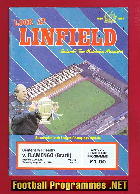 Linfield v Flamengo 1986 – Brazil Football Team