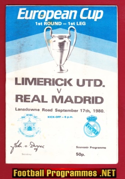 Limerick United v Real Madrid 1980 – Ireland