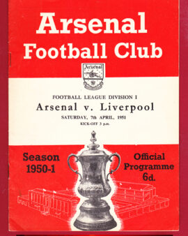 Arsenal v Liverpool 1951