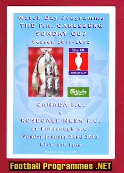 Canada v Rosegale 2012 – Sunday Cup